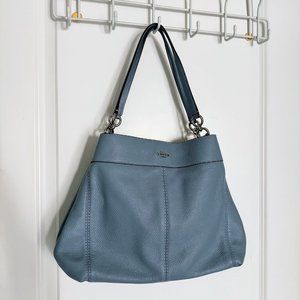 BRAND NEW Coach Lexi Stone/Blue Soft Pebbled Leather Bag